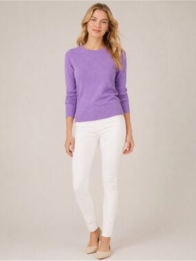 J.Crew Lilac Cotton-Wool Teddie Sweater